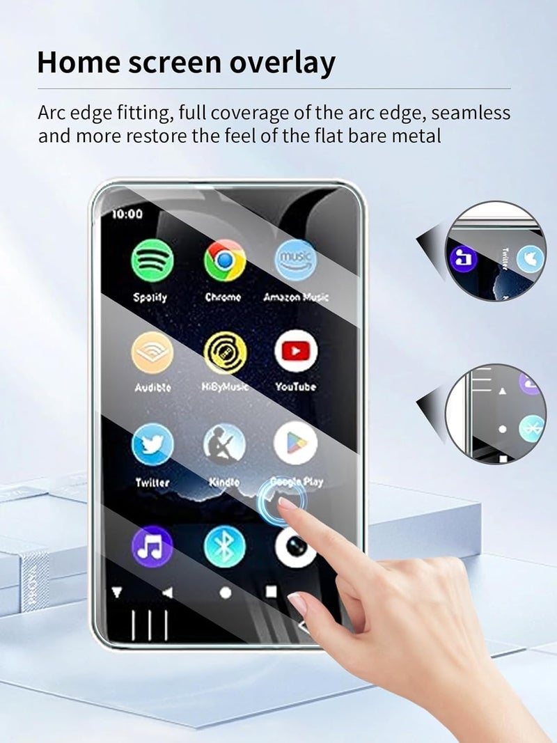 UYRUREL Screen Protector for HIFI WALKER G7 4 Inches Touchscreen MP3 Player, High-definition Scratch Resistant Film,HD Clear Anti Blue Light, Bubble Free with Easy Installation Kit, 3 Pack - Image 4